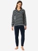 Schiesser Pyjama Casual Essentials in nachtblau