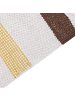 Beliani Geflochtener Teppich HISARLI in Braun/Gelb/Orange - (W) 140 x (H) 3 x (L) 200 cm