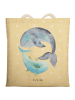 Mr. & Mrs. Panda Tasche Walfisch Thunfisch ohne Spruch in Gelb Pastell