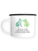 Mr. & Mrs. Panda Wandertasse Frosch Liebe mit Spruch in Weiß