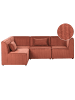 Beliani 4-tlg Modulsofa LEMVIG in Braun