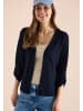 Cecil 3/4-Arm Jacke in Strick-Optik in Blau