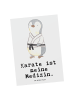 Mr. & Mrs. Panda Wanddeko Pinguin Karate mit Spruch in Weiß