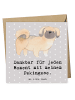 Mr. & Mrs. Panda Deluxe Karte Pekingese Moment mit Spruch in Grau Pastell