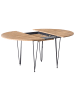 Beliani Esszimmertisch LOUISE in Braun/Schwarz - (W) 120 x (H) 75 x (L) 120 cm
