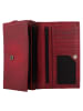 Greenburry Destressed Geldbörse RFID Schutz Leder 18.5 cm in deep red