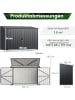 COSTWAY Mülltonnenbox für 2 x 120 L Mülltonnen in Grau