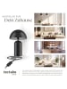 tectake Retro-Tischlampe Altea 25 x 37 cm, schwarz