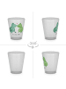 Mr. & Mrs. Panda Shot Glas Frosch Liebe ohne Spruch in Transparent