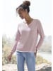 Vivance by Lascana V-Ausschnitt-Pullover in mauve-rosé