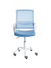 Beliani Bürostuhl EASE in Blau/Weiß - (W) 54 x (H) 94 x (L) 54 cm