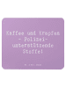Mr. & Mrs. Panda Mousepad Spruch Polizist Kaffee Krapfen mit Spruch in Lavendeltraum