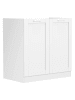 VCM  Spülenschrank Küche Breite 80 cm Colura in Weiß