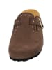 Palado Pantoletten Kiel Glint Premium Leather in Dunkelbraun