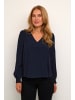 Kaffe Langarm-Bluse KAlissa Regular fit in Midnight Marine