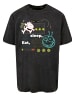 F4NT4STIC Oversize T-Shirt Die Biene Maja Eat Sleep Rave Repeat in schwarz