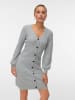Vero Moda Strickkleid in Light Grey Melange