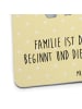 Mr. & Mrs. Panda Getränkeuntersetzer Koala Familie mit Spruch in Gelb Pastell