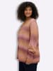 sheego Pullover in terra-cognac-gemustert