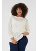 KAFFE curve Strickpullover KCmika in Chalk
