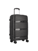 D&N Travel Line 4300 4 Rollen Kofferset 3-teilig in schwarz