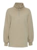 MAZINE Sweatshirt Barry Half Zip in light taupe mel.