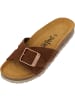 Palado Pantoletten Tinos Premium Leather in Braun