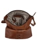SPIKES & SPARROW Umhängetasche echt Leder in cognac