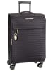 travelite Trolley Barbara Stepp 4W Trolley M Exp in Black