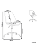 Beliani Bürostuhl DAKOTA in Grau/Silber - (W) 60 x (H) 79 x (L) 60 cm