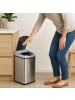relaxdays Sensor Mülleimer in Silber - 12 l