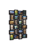 relaxdays Bilderrahmen in Schwarz - (B)86 x (H)59 x (T)2,5 cm