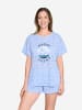 Joop! Jeans Pyjamaoberteil Allover Lace in Serenity