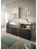 ebuy24 Badmöbelset Ice (3-teilig) Schwarz 135 x 30 cm