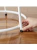relaxdays Beistelltisch in Natur/ Creme - (H)55 x ø 55 cm
