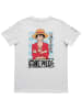 One piece One Piece T-Shirt Monkey D. Ruffy Oberteil  Shirt kurzärmlig in weiß