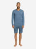 Hanro Pyjamashorts Casuals in retro blue melange