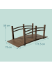 relaxdays Gartenbrücke in Braun - (B)171,5 x (H)58 x (T)75 cm