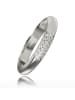BALIA 333 Weißgold - 8 Karat Damen Ringe 3 reihig Zirkonia Fingerring 56 (17,8)