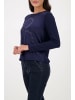 monari Rundhalspullover für Damen in dunkel-blau