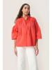 Soaked in Luxury SLJosie Shirt SS Loose fit in Hot Coral
