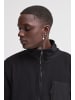 BLEND Fellimitatjacke BHBROOKS Sweatshirt zipp thru in Schwarz