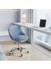 SONGMICS 2er-Set: Bürostuhl in blau - (B)60 x (H)(83.3-93.3) x (T)56 cm