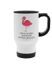 Mr. & Mrs. Panda Kaffee-Thermobecher Flamingo Classic mit Spruch in Weiß
