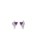 NAEMI Women Earrings in Silver Violet