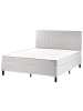 Beliani Doppelbett COUNTESS  in Grau/Braun - (W) 161 x (H) 114 x (L) 201 cm