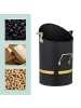 relaxdays Kohlenschütte in Schwarz/ Gold - (H)40 x Ø 23 cm