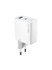 Wisam 33W GaN PD QC Ladegerät 1x USB-C 1x USB weiß