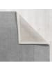KADIMA DESIGN Wollteppich Uni-Design mit Bordüre, rutschfest, 100% Wolle Teppich in Grau