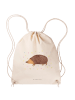 Mr. & Mrs. Panda Sportbeutel Igel Herzen ohne Spruch in Creme
